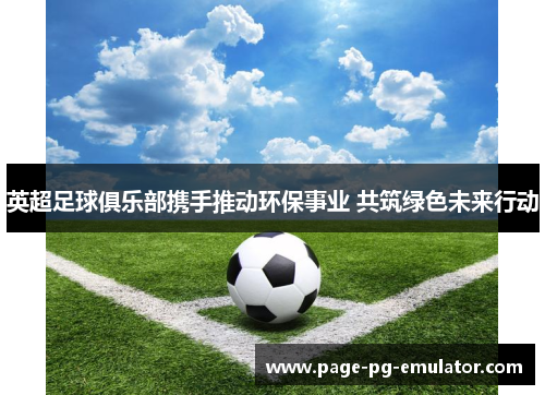英超足球俱乐部携手推动环保事业 共筑绿色未来行动